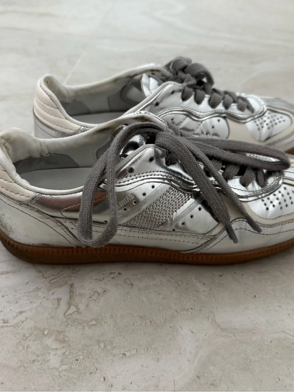 Silver metallic ALOHAS sneakers